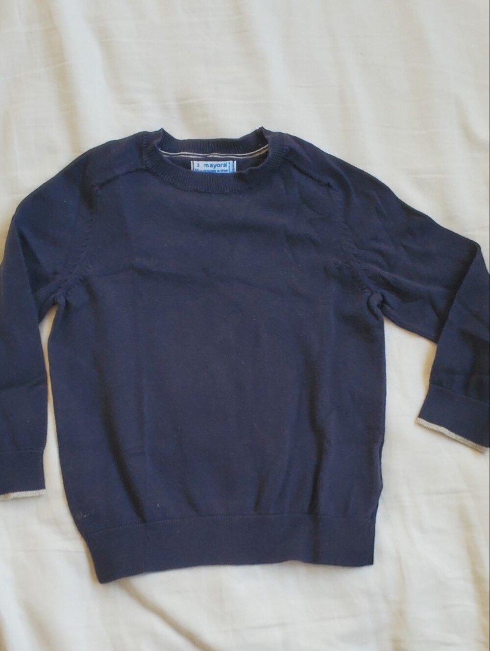 Mayoral Navy Blue Crewneck Sweater